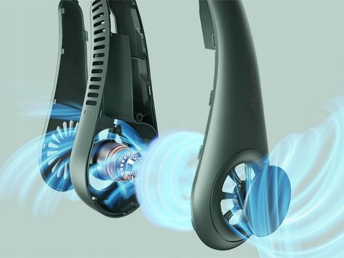 Verk 24418 Prenosný mini ventilátor na krk zelená