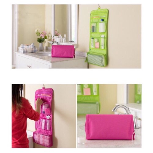 Verk 01909 Cestovní organizér na kosmetiku závěsný zelená