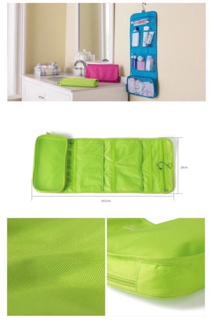 Verk 01909 Cestovní organizér na kosmetiku závěsný zelená