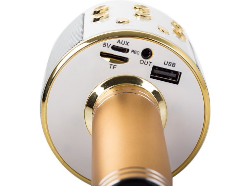 Verk 01377 Karaoke Bluetooth mikrofon, 1800mAh modrá