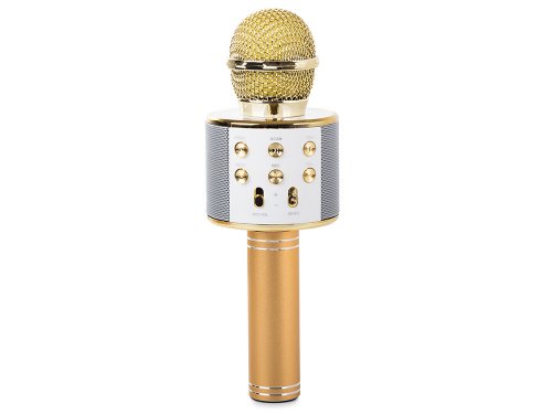 Verk 01377 Karaoke Bluetooth mikrofon, 1800mAh černá