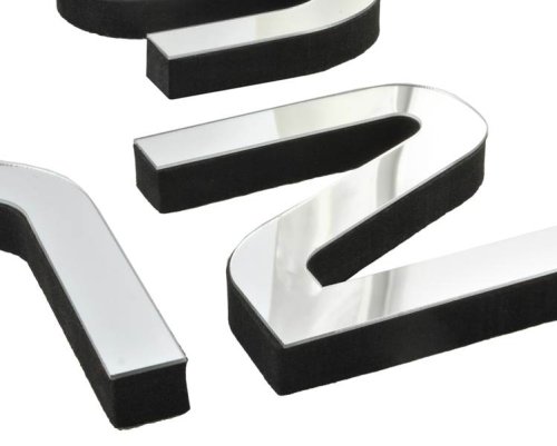 Ruhhy 22143 Designové 3D nalepovací hodiny 130 cm stříbrná