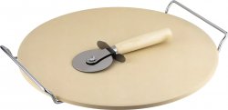 Pronett Pizza set - kameninový podnos 33 cm + kráječ Pronett Pizza set - kameninový podnos 33 cm + kráječ