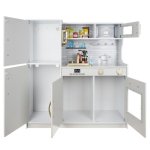 Kruzzel 22117 Detská drevená kuchynka s príslušenstvom XXL biela