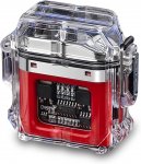 Verk 08371 Plazmový vodotesný USB zapaľovač s LED svietidlom modrobiela