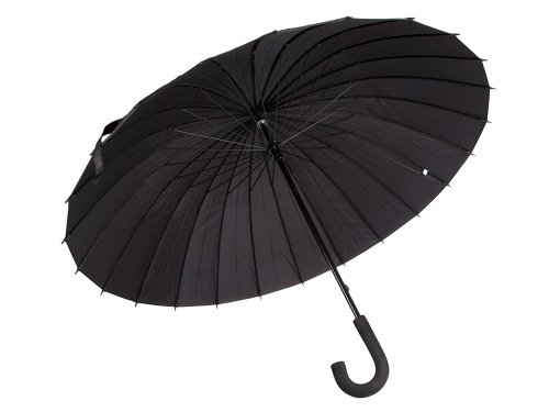 Verk 25002 Deštník holový 24 drátů, 124 cm černý 