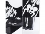 Verk Plášť s kostrou COCO, Halloween 90 cm, čiernobiela