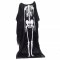 Verk Plášť s kostrou COCO, Halloween 120 cm, černobílá