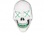 Verk Děsivá svítící maska lebka bílofialová