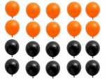 Verk Balóniky Halloween čierne a oranžové 20 ks