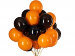 Verk Balóniky Halloween čierne a oranžové 20 ks