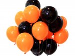Verk Balóniky Halloween čierne a oranžové 20 ks