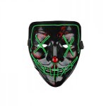 GGV Děsivá svítící maska zelená