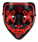 GGV Děsivá svítící maska červená