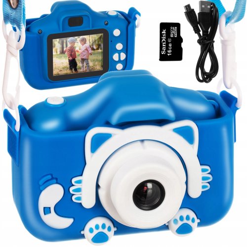 Kruzzel 22295 Detský digitálny fotoaparát 32 GB modrý
