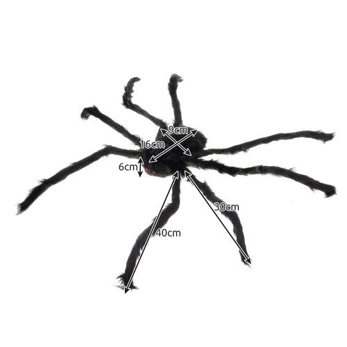 Malatec 21832 Gigantický pavouk 90 cm černá