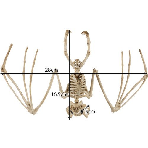 Malatec 22005 Kostra netopiera Halloween 30 cm