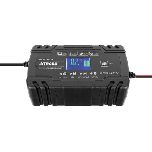 Xtrobb 22463 Automatická nabíječka baterií 12V/8A, 24V/4A