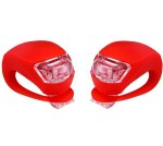 Verk 14280 Silikónové svetlo na bicykel 2 ks červená