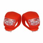 Verk 14280 Silikónové svetlo na bicykel 2 ks červená