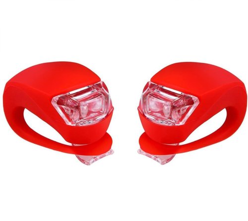 Verk 14280 Silikónové svetlo na bicykel 2 ks červená