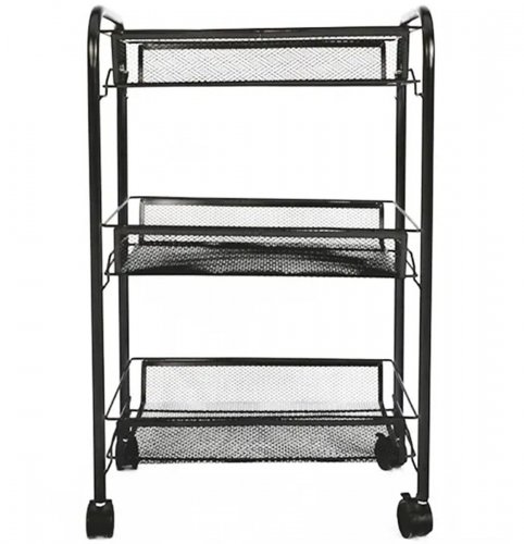 APT AG952 Regál na kolečkách 64 x 44 x 26 cm černá