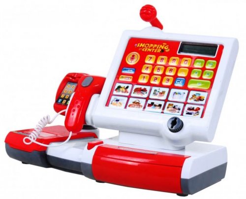KIK KX7774 Pokladna elektronická se symboly, scanner, světlo, zvuk