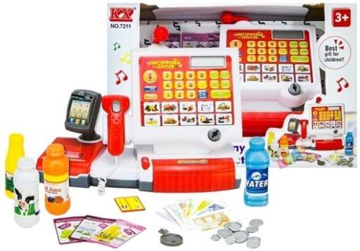 KIK KX7774 Pokladna elektronická se symboly, scanner, světlo, zvuk