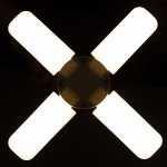 Vergionic 4111 Čtyřramenná skládací LED žárovka 28 W, E27, 3000K , teplá bílá