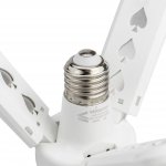 Vergionic 7201 Tříramenná skládací LED žárovka 28 W, E27, 4000K, neutrální bílá