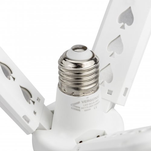 Vergionic 7201 Tříramenná skládací LED žárovka 28 W, E27, 4000K, neutrální bílá