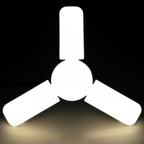 Vergionic 7201 Tříramenná skládací LED žárovka 28 W, E27, 4000K, neutrální bílá
