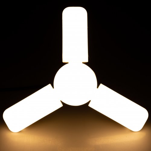 Vergionic 2409 Tříramenná skládací LED žárovka 28 W, E27, 3000K, teplá bílá