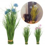 Vergionic 7055 Vysoká umělá tráva česnek, 60 cm