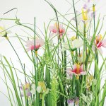 Vergionic 7052 Umělé luční květiny v květináči, 70 cm