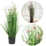 Vergionic 7052 Umělé luční květiny v květináči, 70 cm