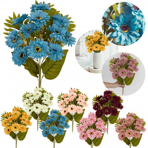 Vergionic 7072 Svazek umělých květin Gerbera, 55 cm