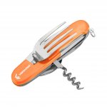 Vergionic 0090 Skládací kapesní nůž, příbor 6 v 1 oranžová