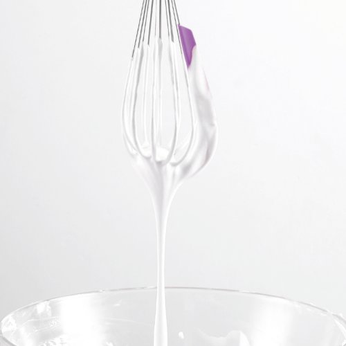 Vergionic 7327 Oceľová šľahacia metla so silikónovou stierkou 35 cm
