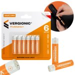 Vergionic 0822 Alkalické baterie mikrotužkové 1,5V AAA, 6 ks
