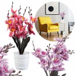 Vergionic 2308 Orchidea kvetina umelá v kvetináči, 40 cm