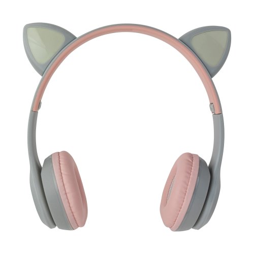 Vergionic 7301 Bezdrátová Bluetooth sluchátka Cat s tlapkou, 35 mW, 200 mAh růžová