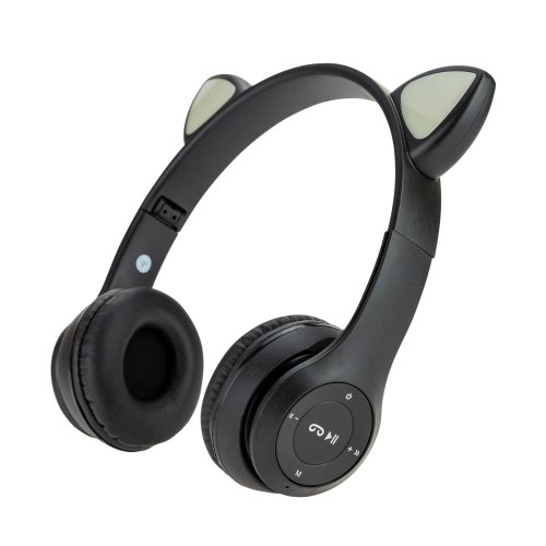 Vergionic 7301 Bezdrátová Bluetooth sluchátka Cat s tlapkou, 35 mW, 200 mAh růžová