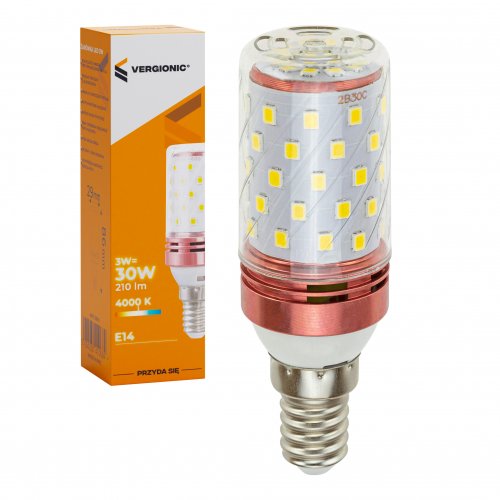 Vergionic 0644 LED žiarovka 30W, E27, 4000K, neutrálna biela