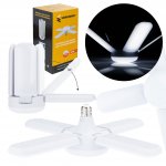 Vergionic 4124 Štvorramenná skladacia LED žiarovka 80 W, E27, 6500K, studená biela