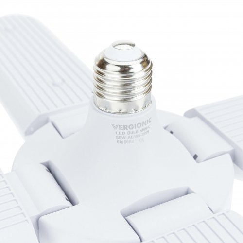 Vergionic 4124 Štvorramenná skladacia LED žiarovka 80 W, E27, 6500K, studená biela