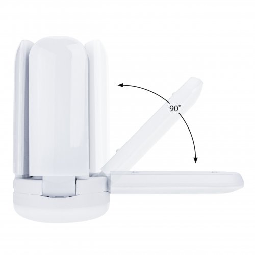 Vergionic 4124 Štvorramenná skladacia LED žiarovka 80 W, E27, 6500K, studená biela