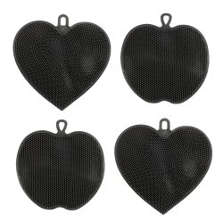 Vergionic 7257 Silikonová houbička na mytí nádobí šedá 4 ks