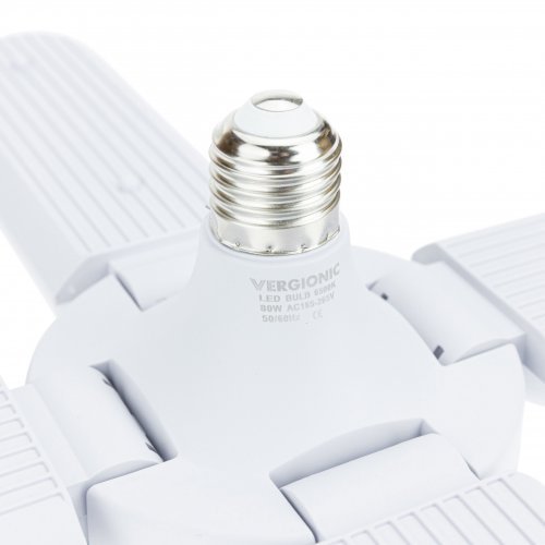 Vergionic 4029 Štvorramenná skladacia LED žiarovka 80 W, E27, 4000K, neutrálna biela