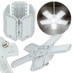 Vergionic 4109 Päťramenná skladateľná LED žiarovka 80 W, E27, 6500 K, studená biela